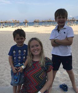 Dr Hannah Haroon with kids